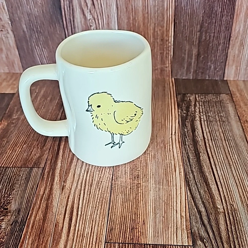 RAE DUNN DOUBLE SIDED  CUTE CHICK MUG - Picture 2 of 6